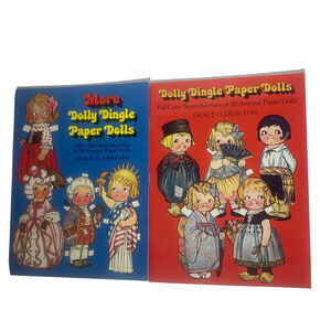 Dolly Dingle Paper Dolls Grace G. Drayton New UNCUT 1978 1979 lot of 2